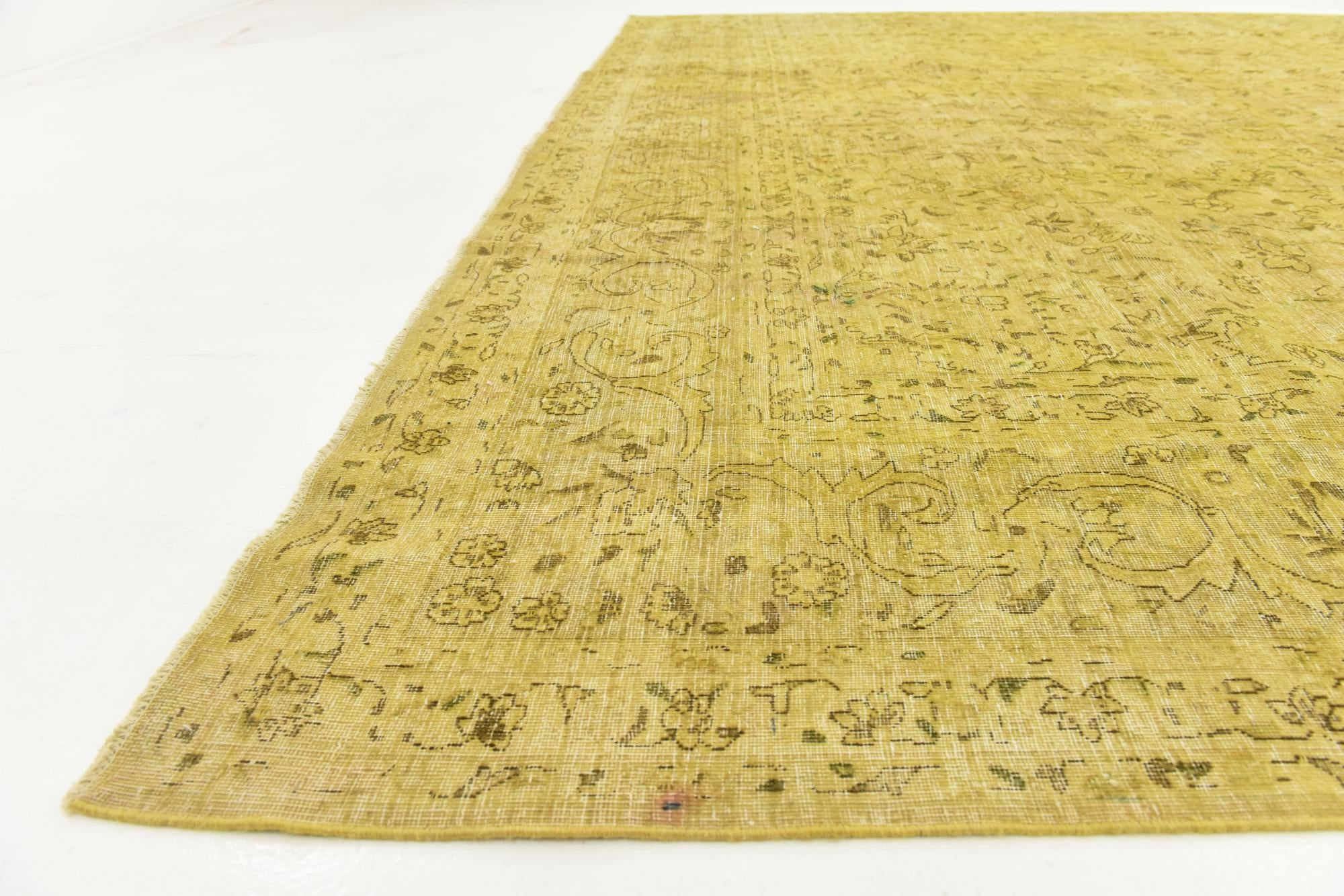 9' 10 x 13' 6 Hand Knotted Ultra Vintage Persian Wool Rug
