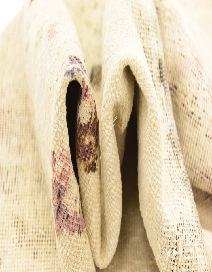 Detail image of 4' 4 x 7' 2  Hand Knotted Ultra Vintage Persian Wool Rug