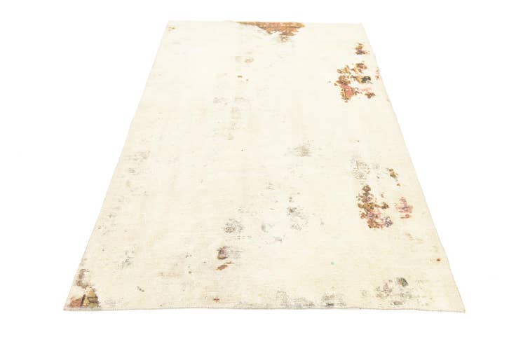 Detail image of 4' 4 x 7' 2 Hand Knotted Ultra Vintage Persian Wool Rug