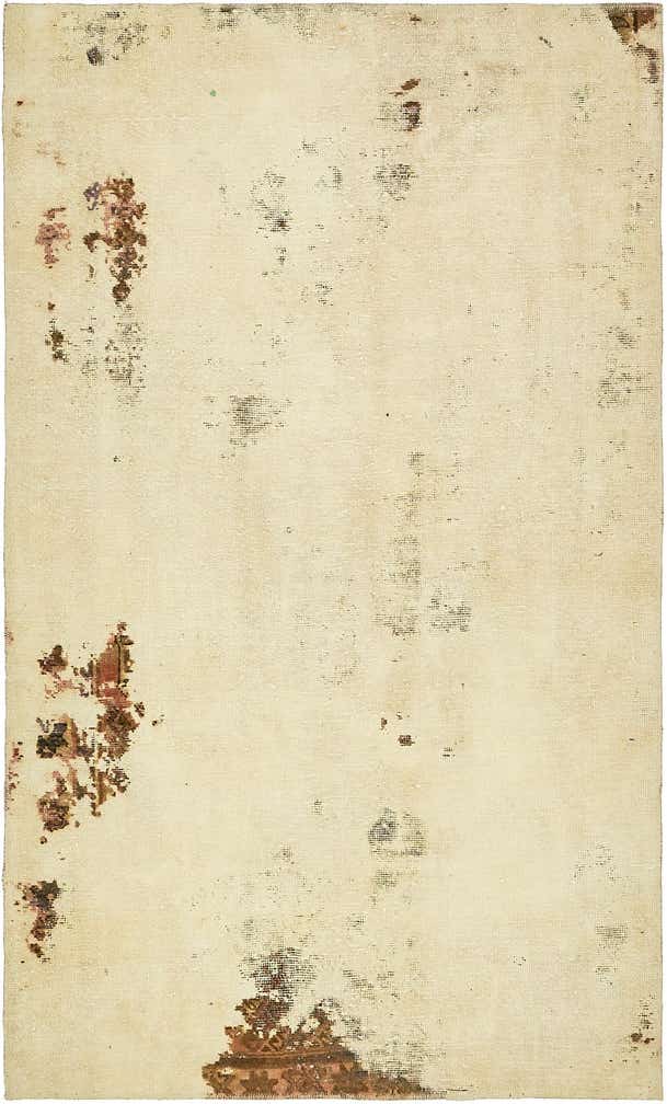 4' 4 x 7' 2 Hand Knotted Ultra Vintage Persian Wool Rug