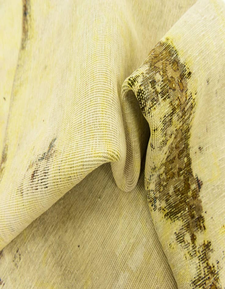 Detail image of 5' 9 x 9' Hand Knotted Ultra Vintage Persian Wool Rug