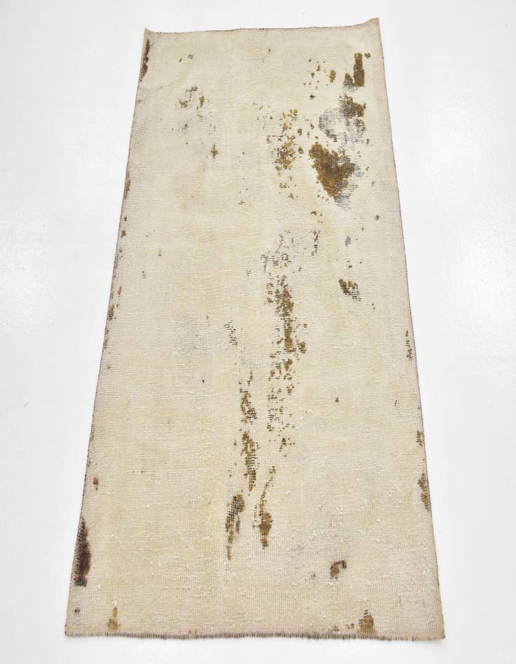 Detail image of 3' x 4' 2  Hand Knotted Ultra Vintage Persian Wool Rug