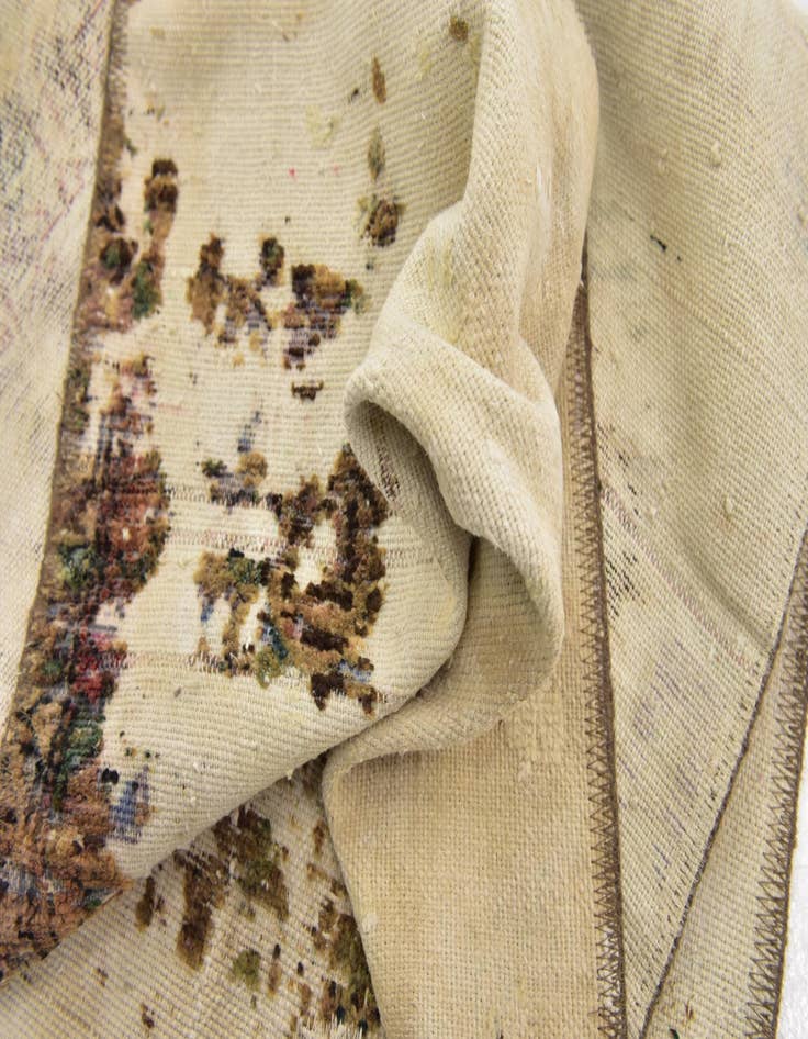 Detail image of 3' x 4'  Hand Knotted Ultra Vintage Persian Wool Rug