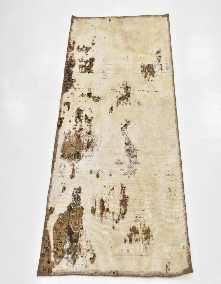 Detail image of 3' x 4'  Hand Knotted Ultra Vintage Persian Wool Rug