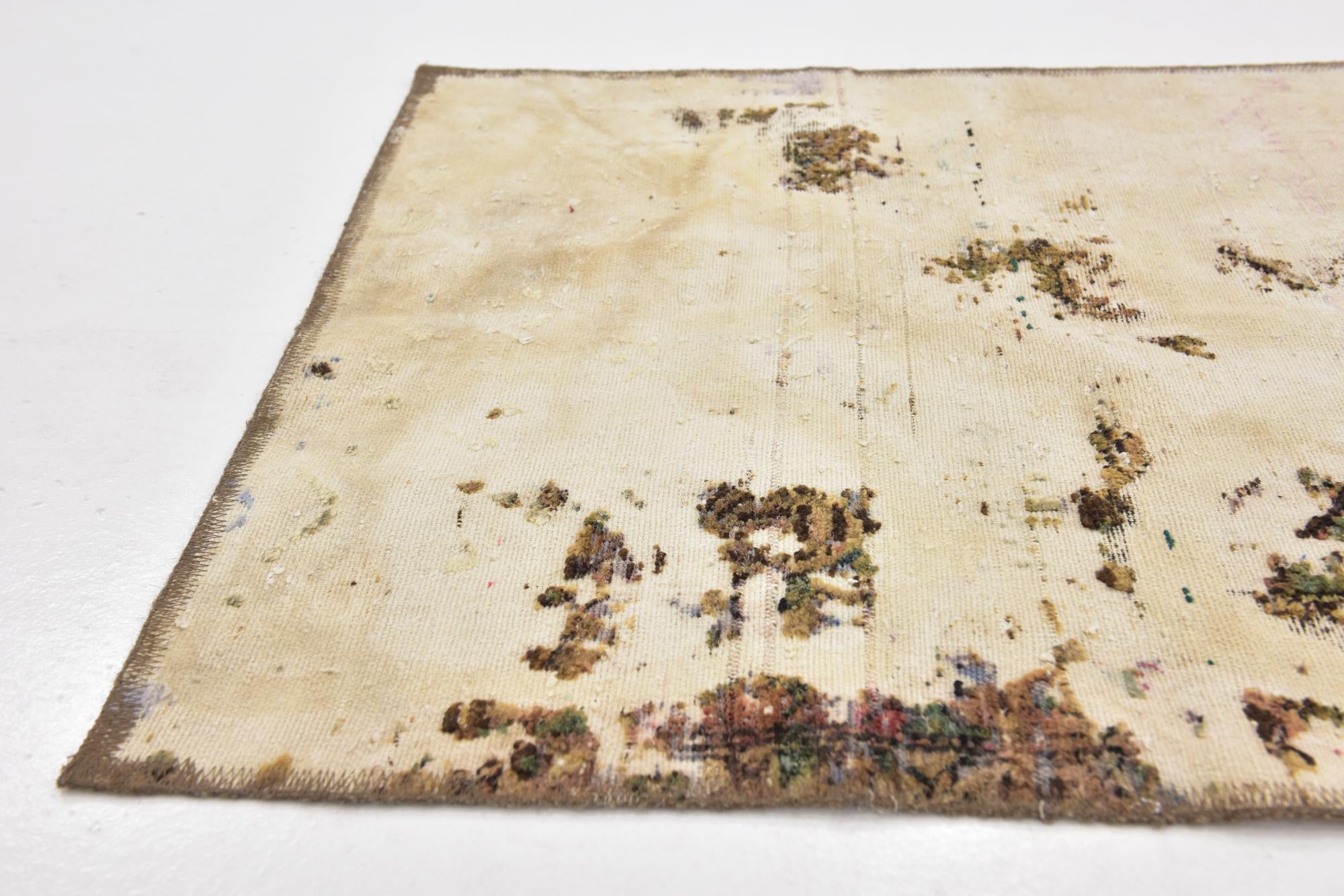 3' x 4' Hand Knotted Ultra Vintage Persian Wool Rug