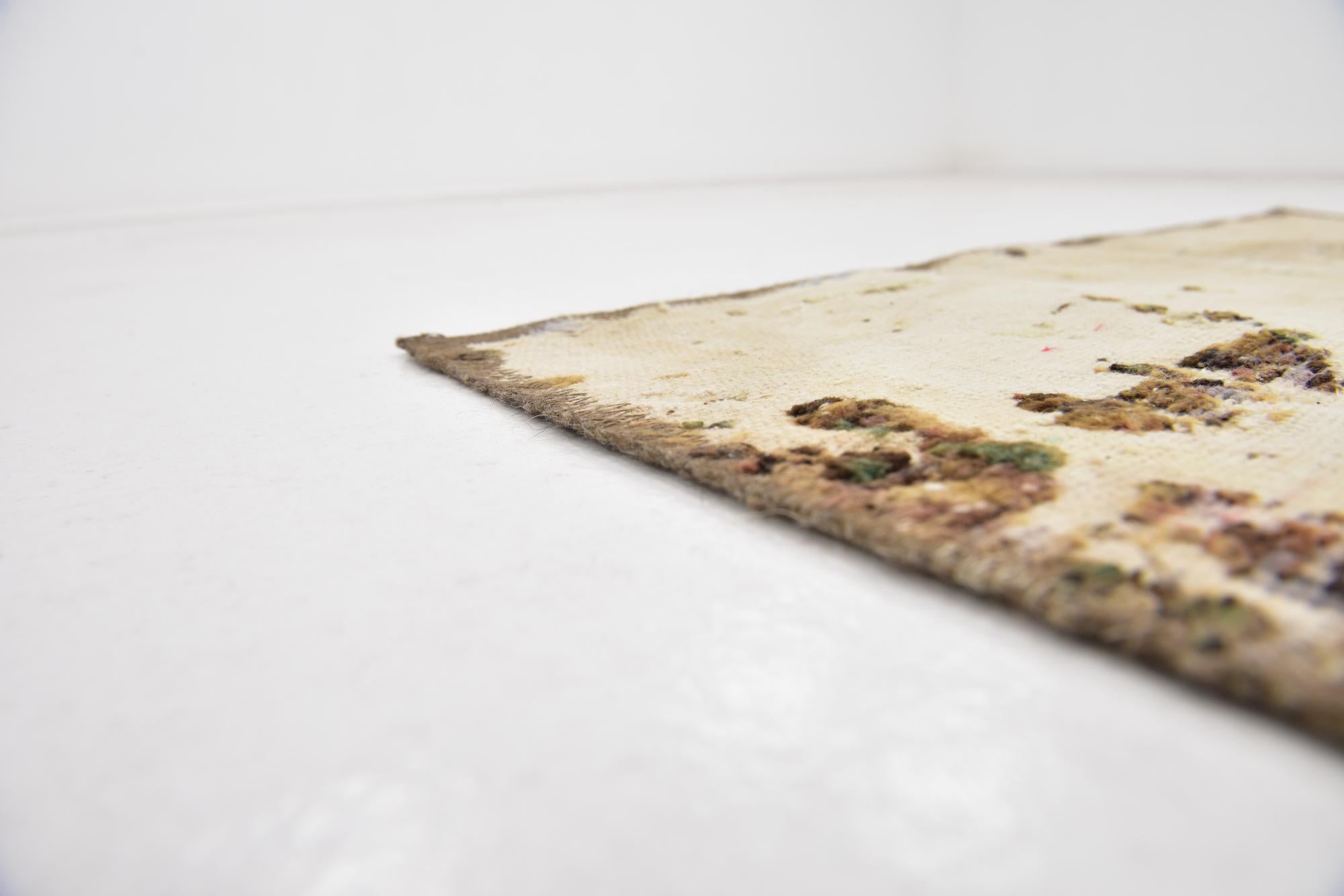 3' x 4' Hand Knotted Ultra Vintage Persian Wool Rug