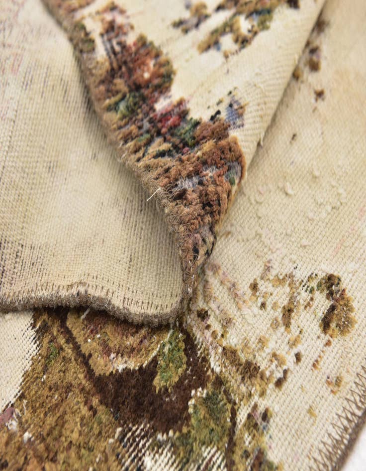 Detail image of 3' x 4'  Hand Knotted Ultra Vintage Persian Wool Rug