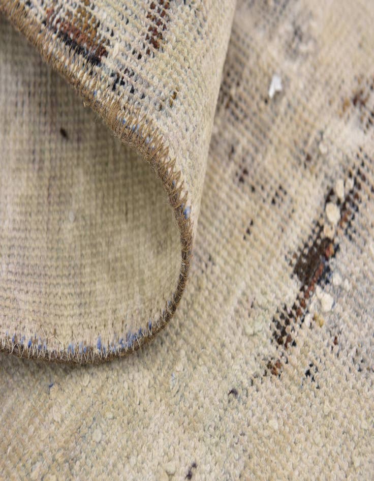 Detail image of 6' 6 x 9' 2  Hand Knotted Ultra Vintage Persian Wool Rug