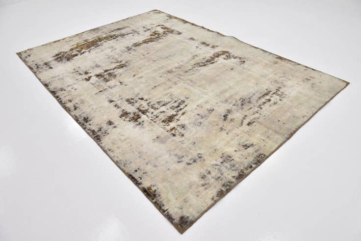 Detail image of 6' 6 x 9' 2 Hand Knotted Ultra Vintage Persian Wool Rug