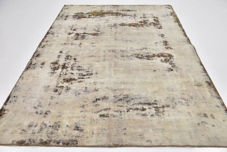 Detail image of 6' 6 x 9' 2 Hand Knotted Ultra Vintage Persian Wool Rug