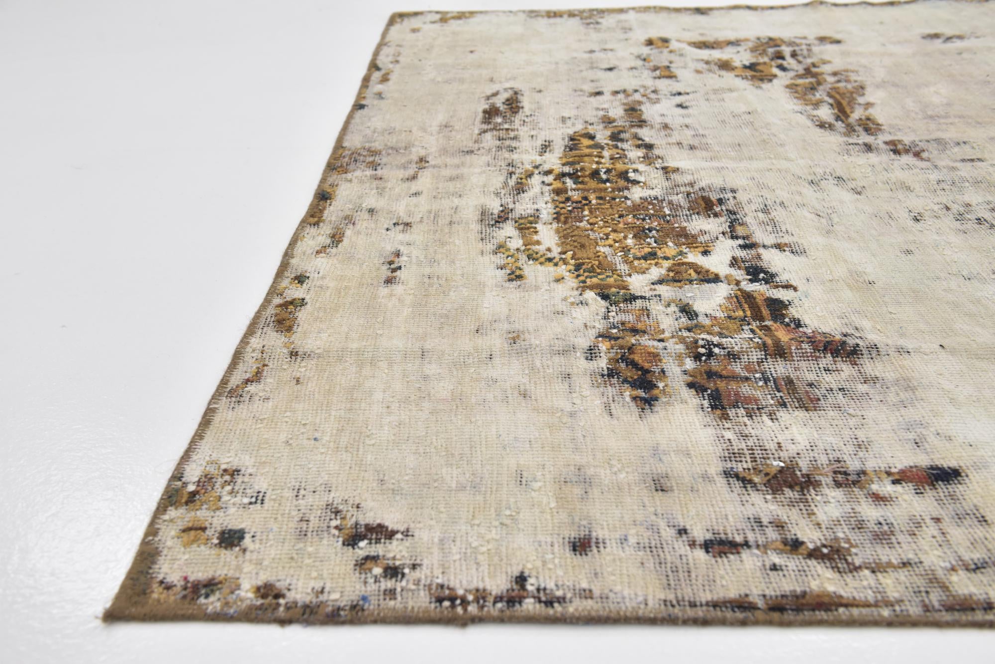 6' 6 x 9' 2 Hand Knotted Ultra Vintage Persian Wool Rug