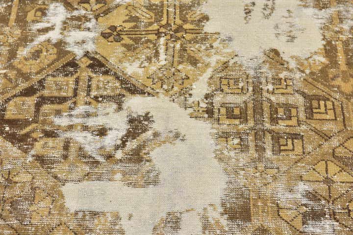 6' 2 x 9' 10 Hand Knotted Ultra Vintage Persian Wool Rug