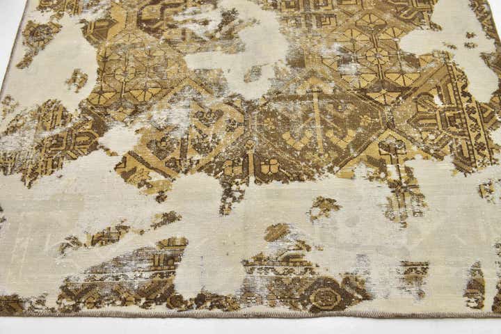 6' 2 x 9' 10 Hand Knotted Ultra Vintage Persian Wool Rug