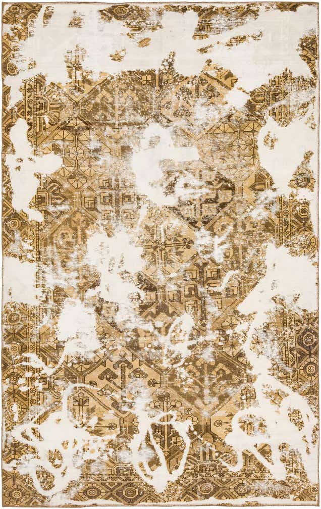 6' 2 x 9' 10 Hand Knotted Ultra Vintage Persian Wool Rug