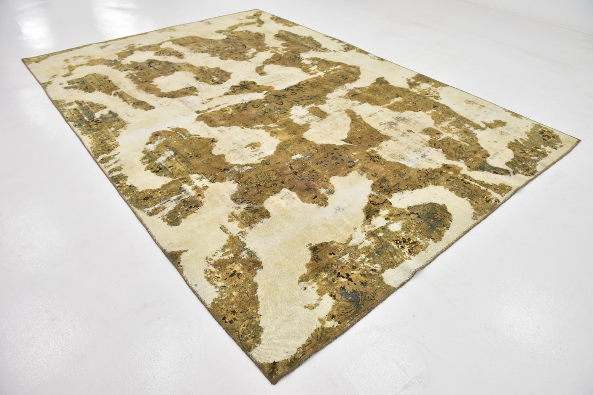 8' 2 x 11' 9 Hand Knotted Ultra Vintage Persian Wool Rug