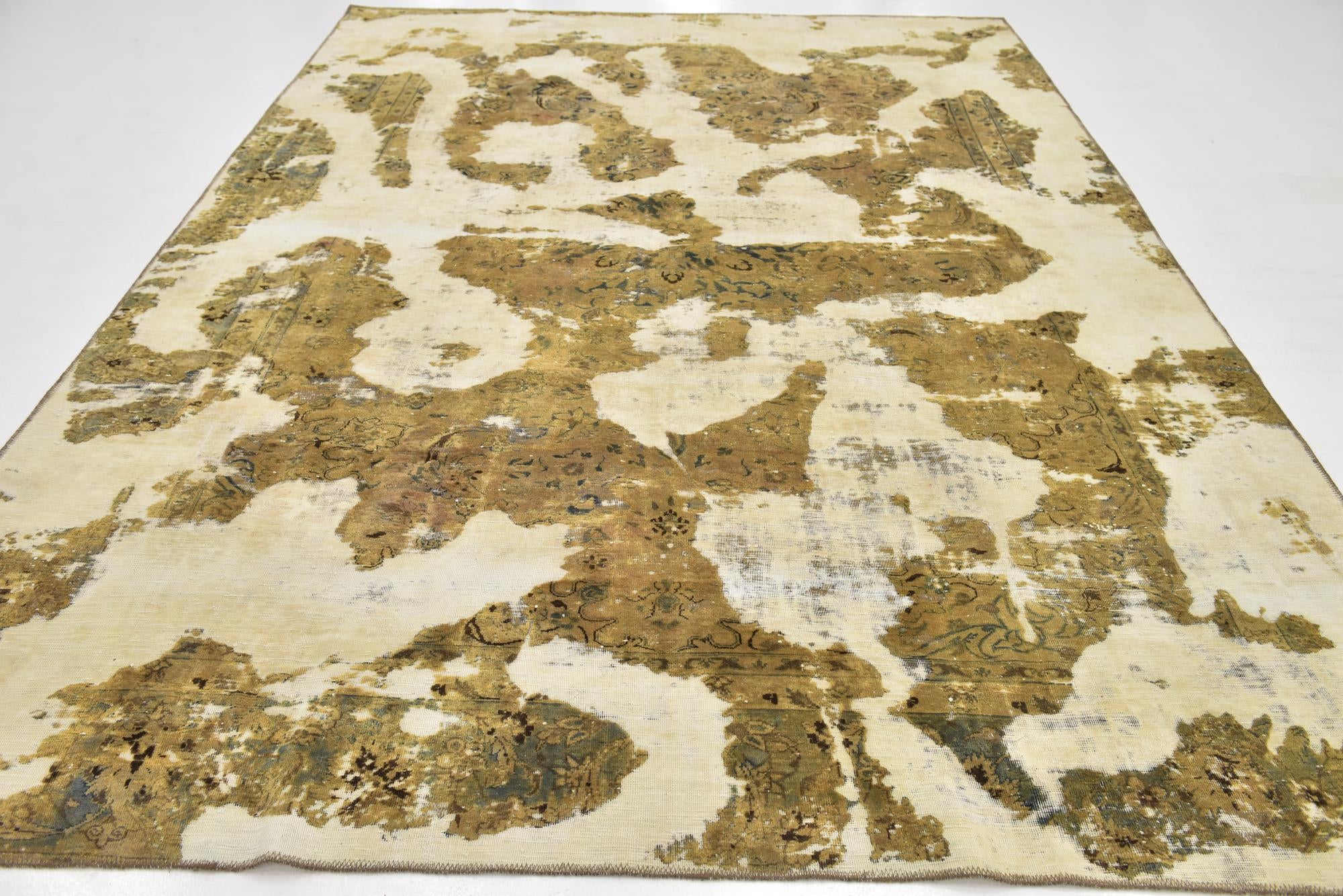 8' 2 x 11' 9 Hand Knotted Ultra Vintage Persian Wool Rug
