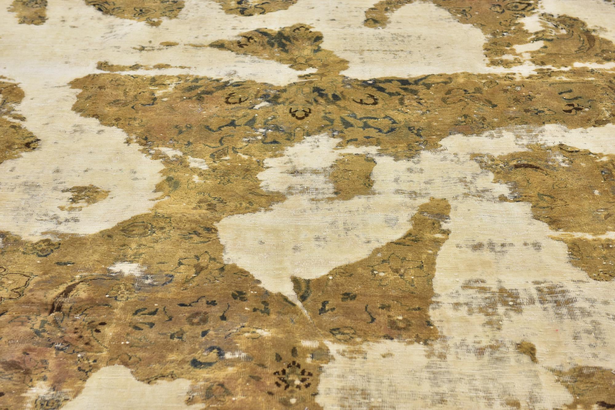 8' 2 x 11' 9 Hand Knotted Ultra Vintage Persian Wool Rug