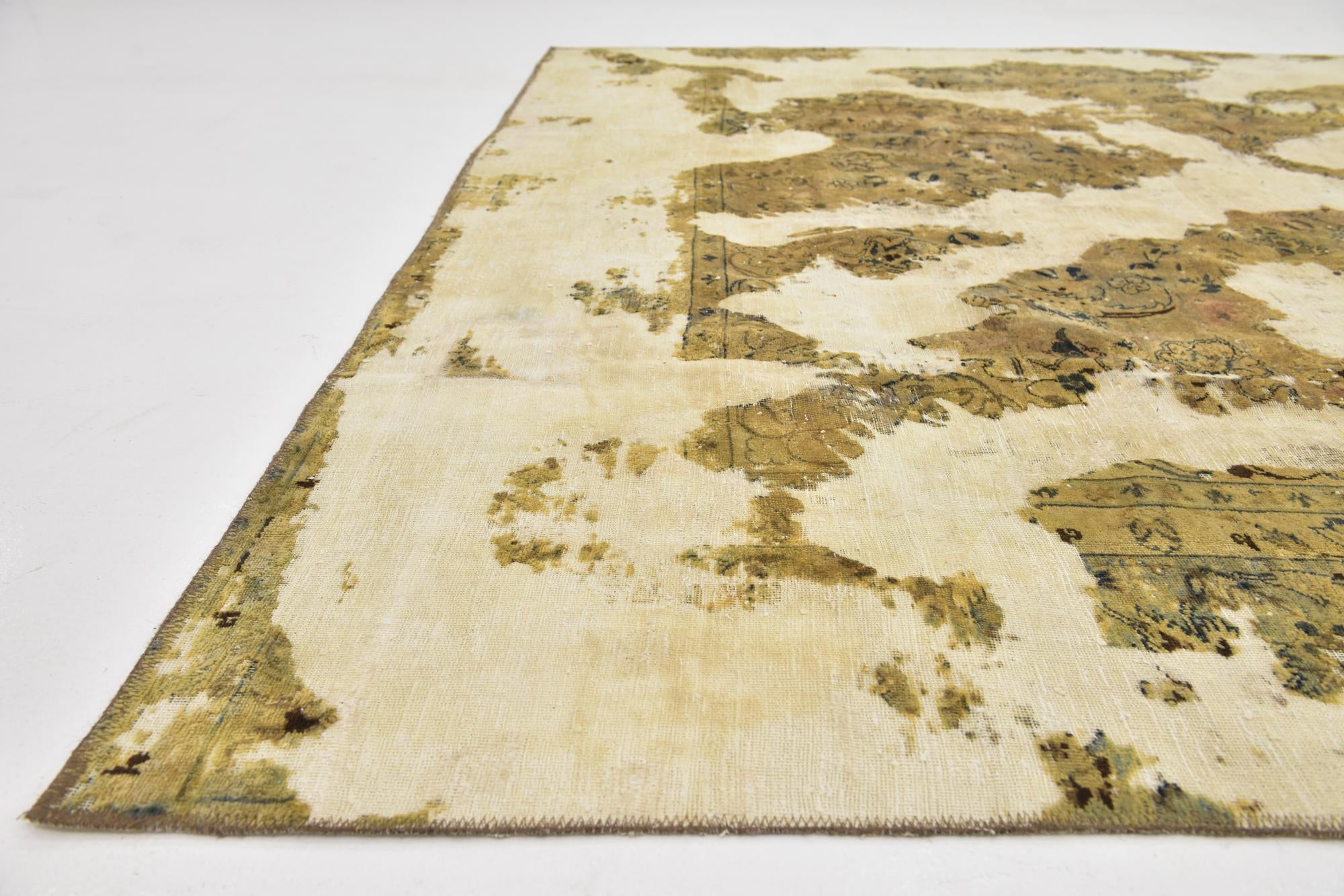 8' 2 x 11' 9 Hand Knotted Ultra Vintage Persian Wool Rug