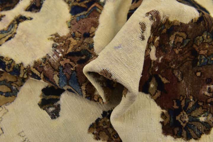 5' 9 x 9' Hand Knotted Ultra Vintage Persian Wool Rug