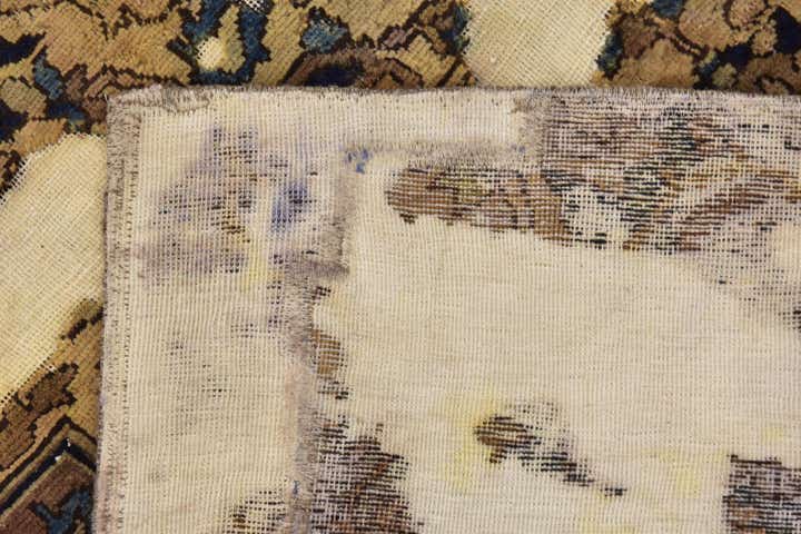 5' 9 x 9' Hand Knotted Ultra Vintage Persian Wool Rug