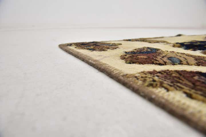 5' 9 x 9' Hand Knotted Ultra Vintage Persian Wool Rug