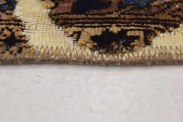 5' 9 x 9' Hand Knotted Ultra Vintage Persian Wool Rug