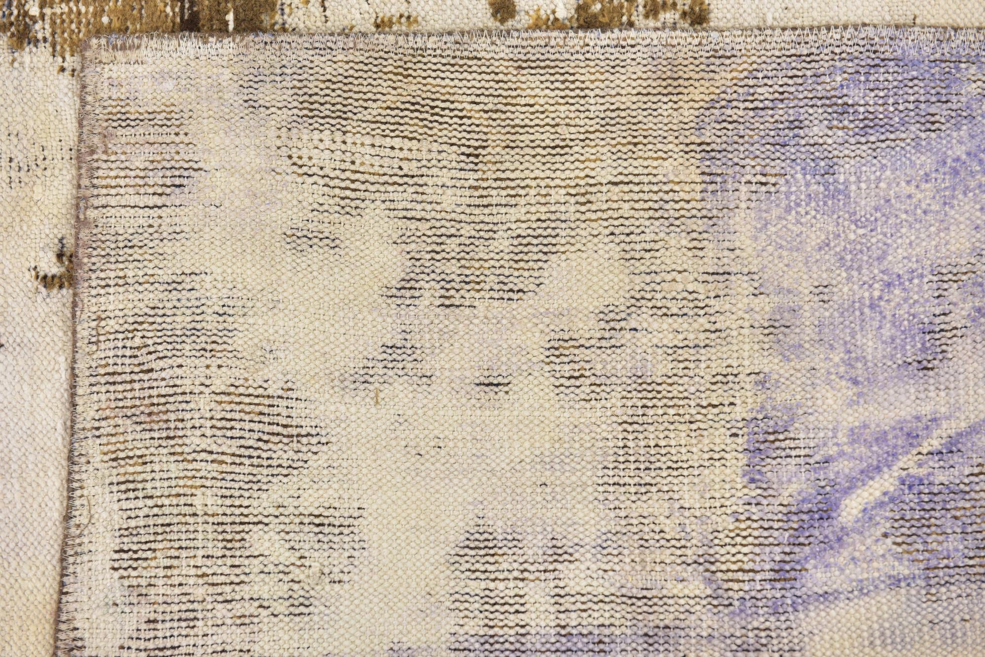 6' 4 x 9' 6 Hand Knotted Ultra Vintage Persian Wool Rug