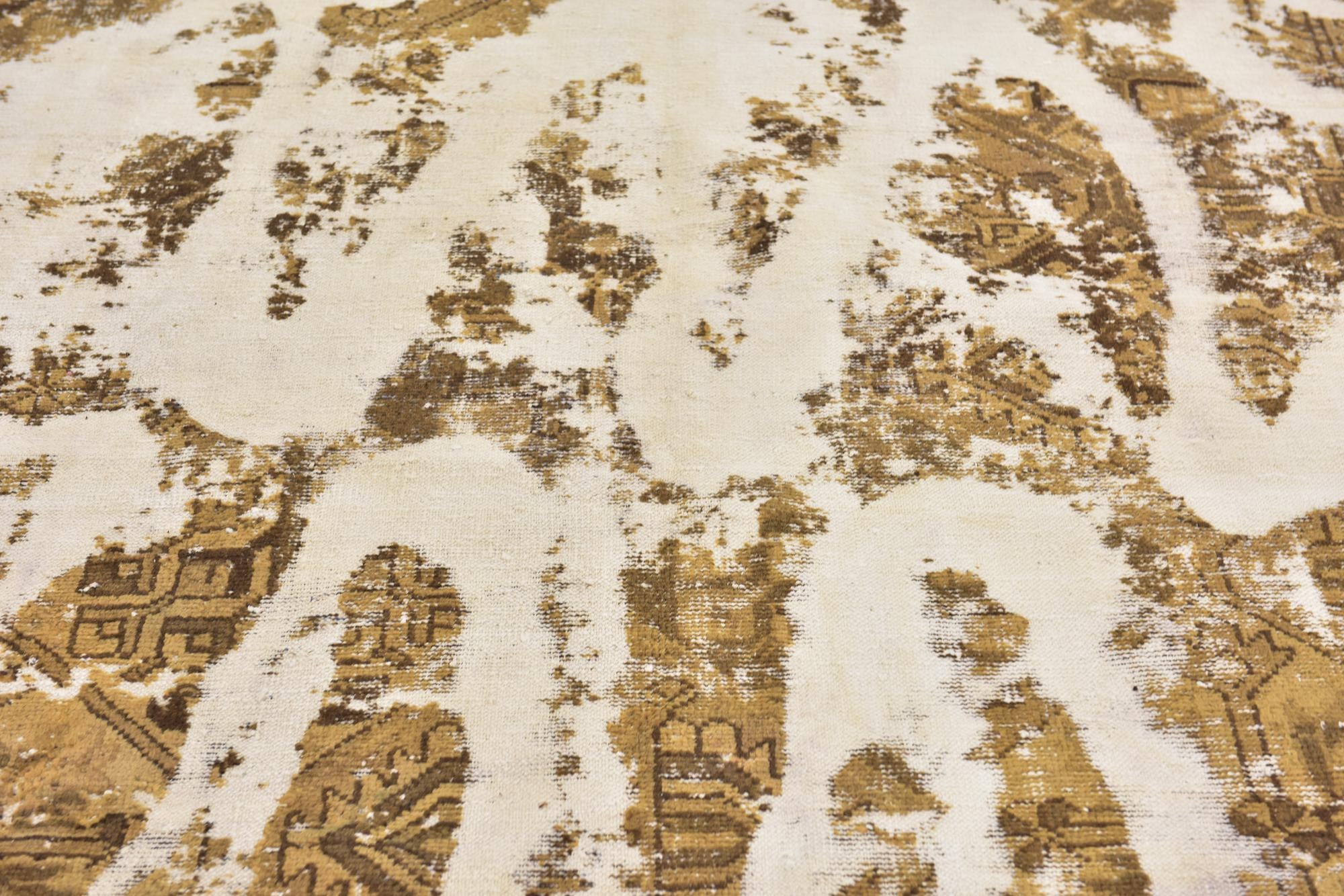 6' 4 x 9' 6 Hand Knotted Ultra Vintage Persian Wool Rug