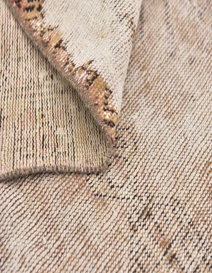 Detail image of 3' 8 x 7'  Hand Knotted Ultra Vintage Persian Wool Rug