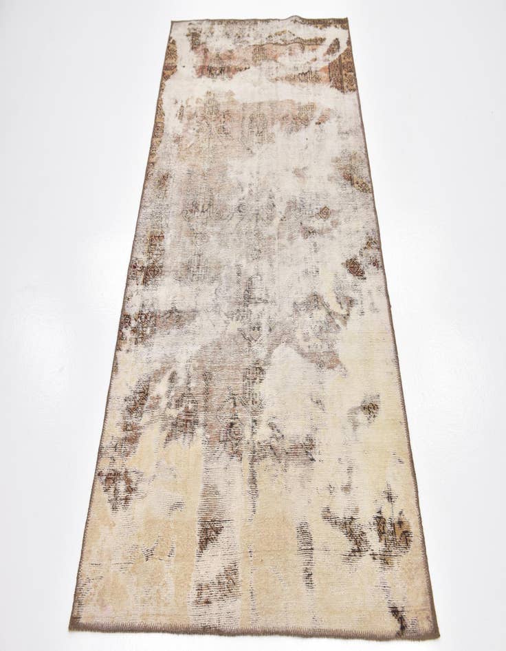 Detail image of 3' 8 x 7'  Hand Knotted Ultra Vintage Persian Wool Rug