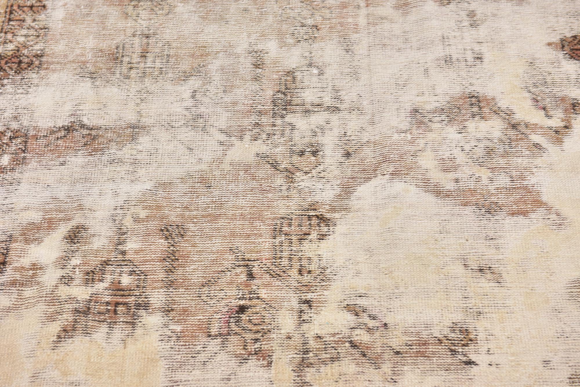 3' 8 x 7' Hand Knotted Ultra Vintage Persian Wool Rug