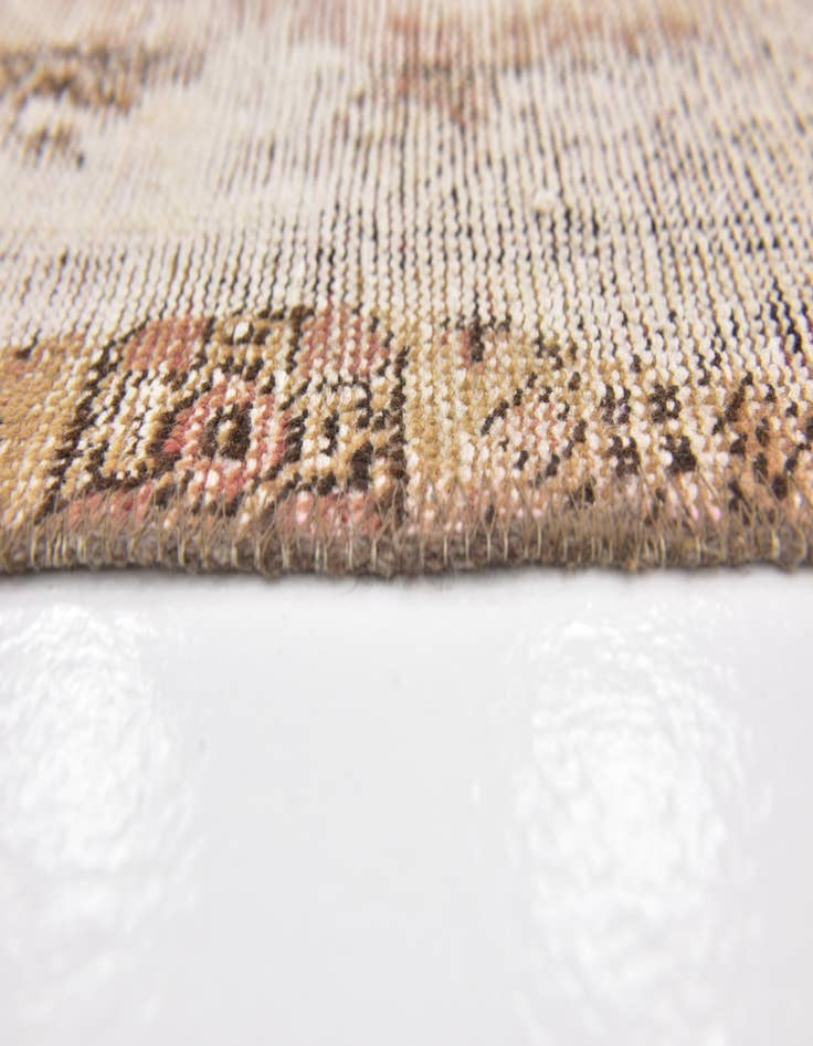 Detail image of 3' 8 x 7'  Hand Knotted Ultra Vintage Persian Wool Rug