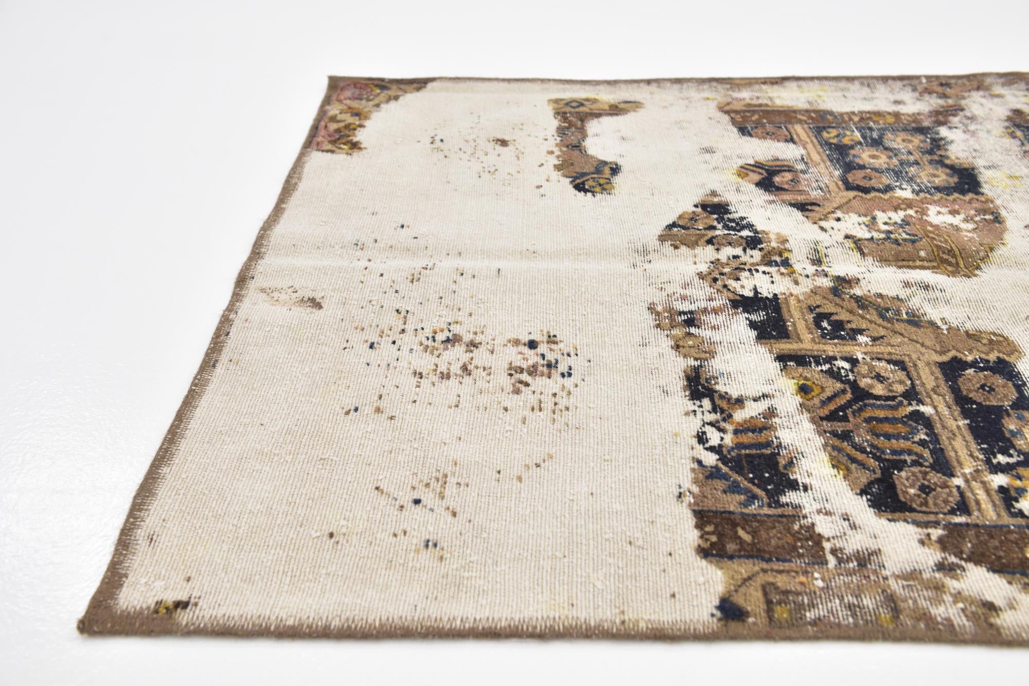 3' 3 x 6' Hand Knotted Ultra Vintage Persian Wool Rug
