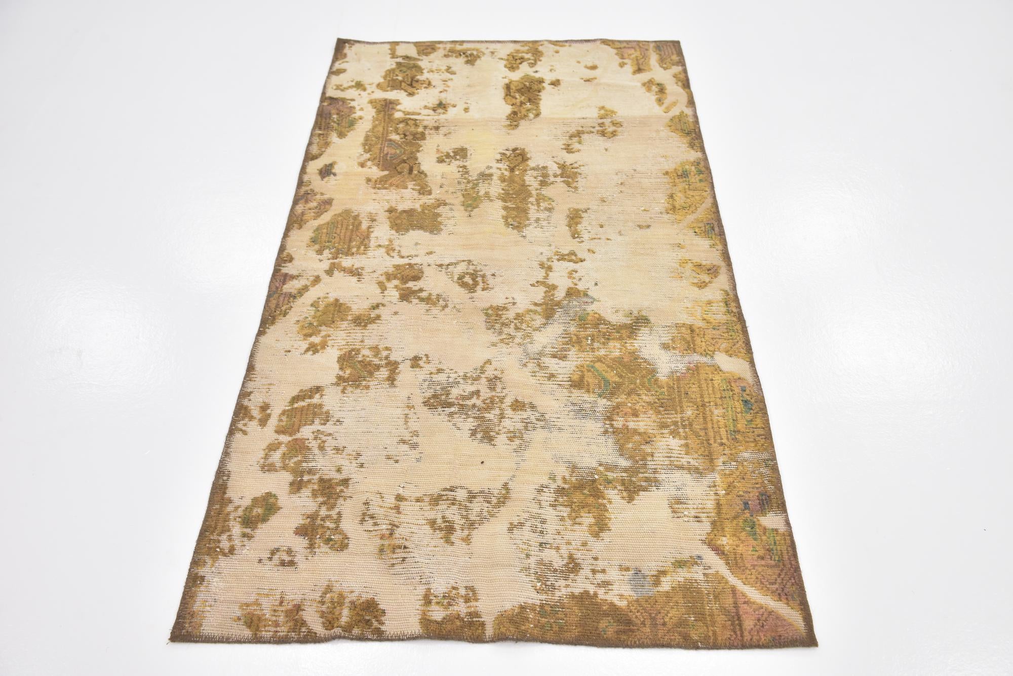 3' 2 x 5' 7 Hand Knotted Ultra Vintage Persian Wool Rug