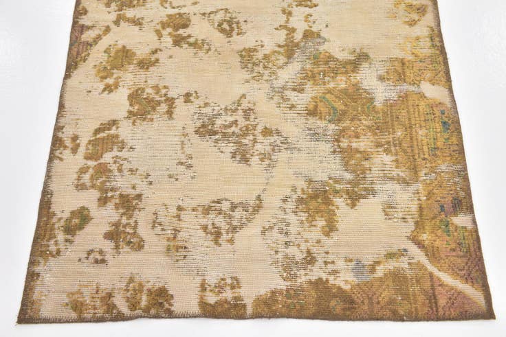 Detail image of 3' 2 x 5' 7 Hand Knotted Ultra Vintage Persian Wool Rug