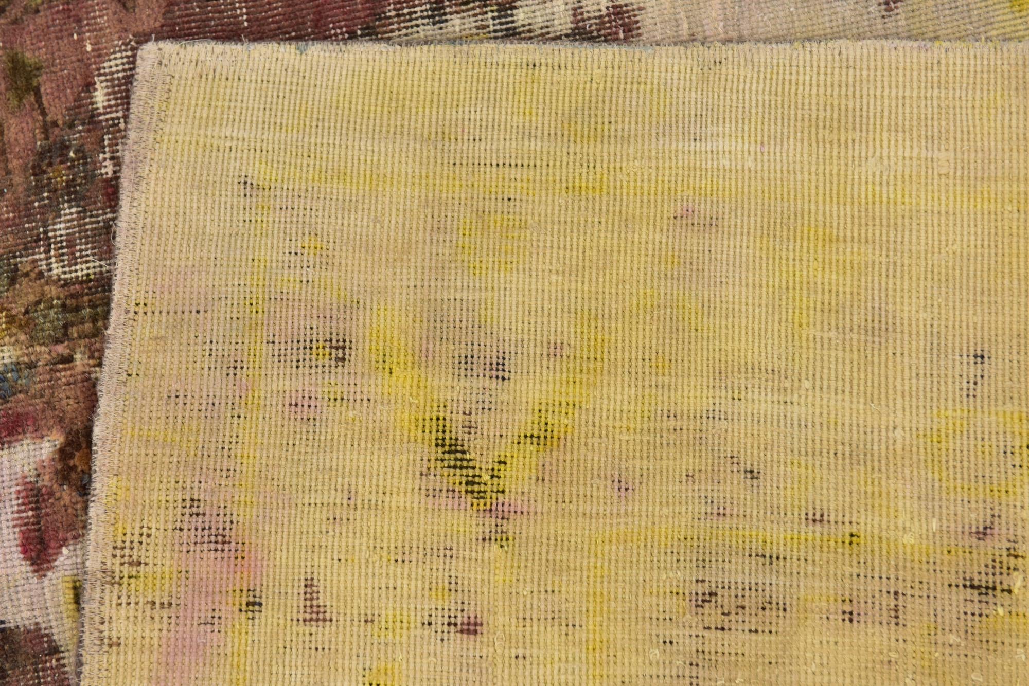 220cm x 290cm Hand Knotted Ultra Vintage Persian Wool Rug