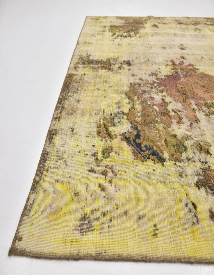 Detail image of 7' 3 x 9' 7  Hand Knotted Ultra Vintage Persian Wool Rug