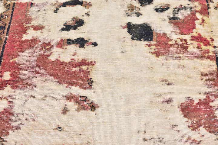 4' x 5' 3 Hand Knotted Ultra Vintage Persian Wool Rug