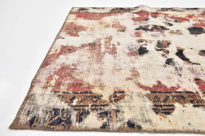 4' x 5' 3 Hand Knotted Ultra Vintage Persian Wool Rug