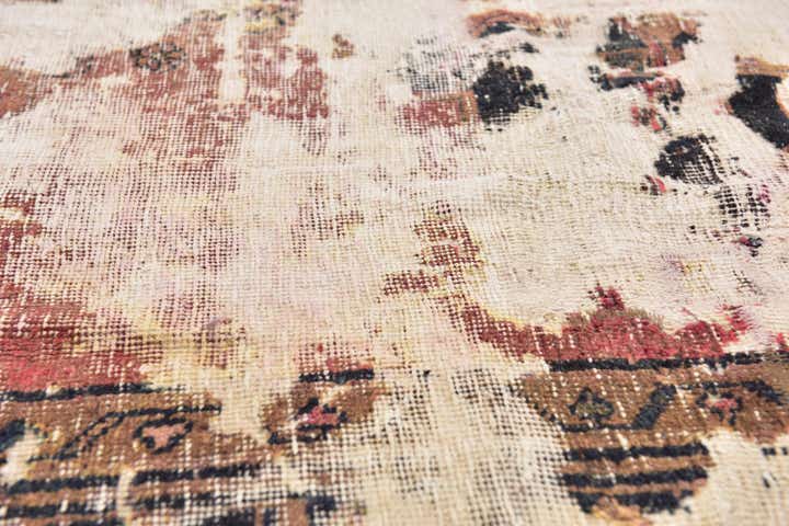 4' x 5' 3 Hand Knotted Ultra Vintage Persian Wool Rug