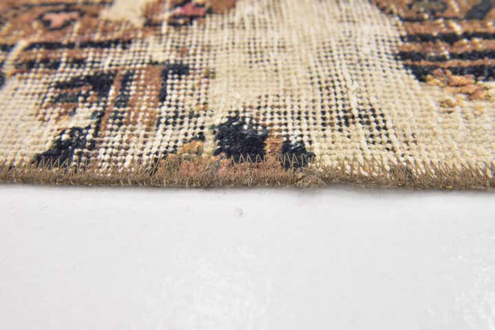 4' x 5' 3 Hand Knotted Ultra Vintage Persian Wool Rug