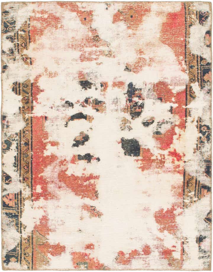4' x 5' 3 Hand Knotted Ultra Vintage Persian Wool Rug