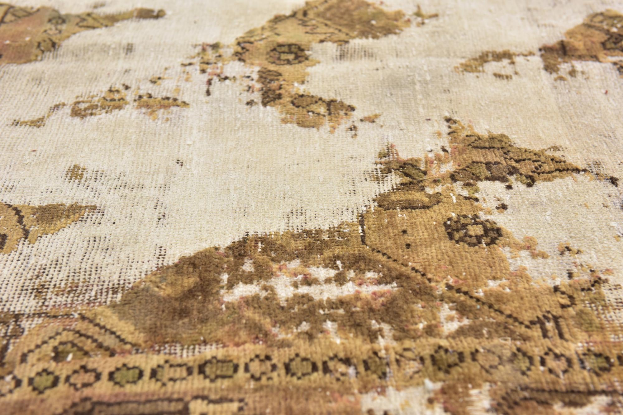4' 8 x 6' 5 Hand Knotted Ultra Vintage Persian Wool Rug