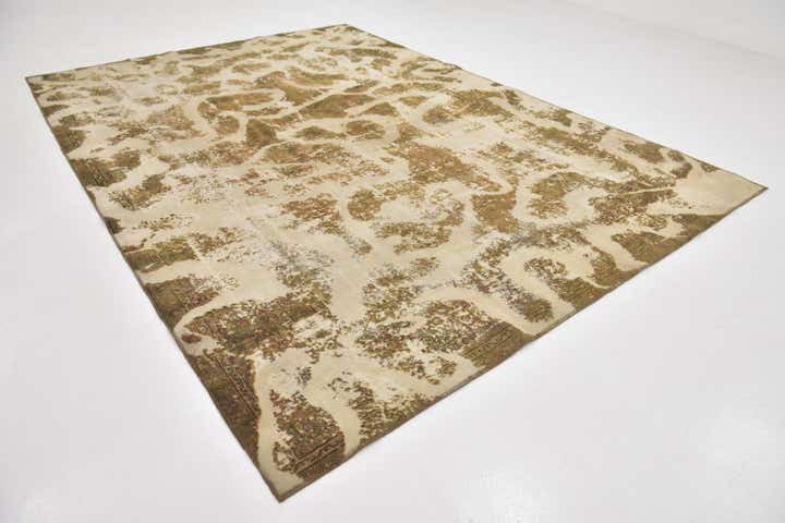 8' 6 x 12' Hand Knotted Ultra Vintage Persian Wool Rug