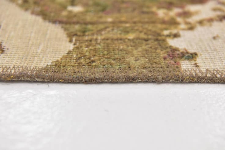 Detail image of 8' 6 x 12' Hand Knotted Ultra Vintage Persian Wool Rug