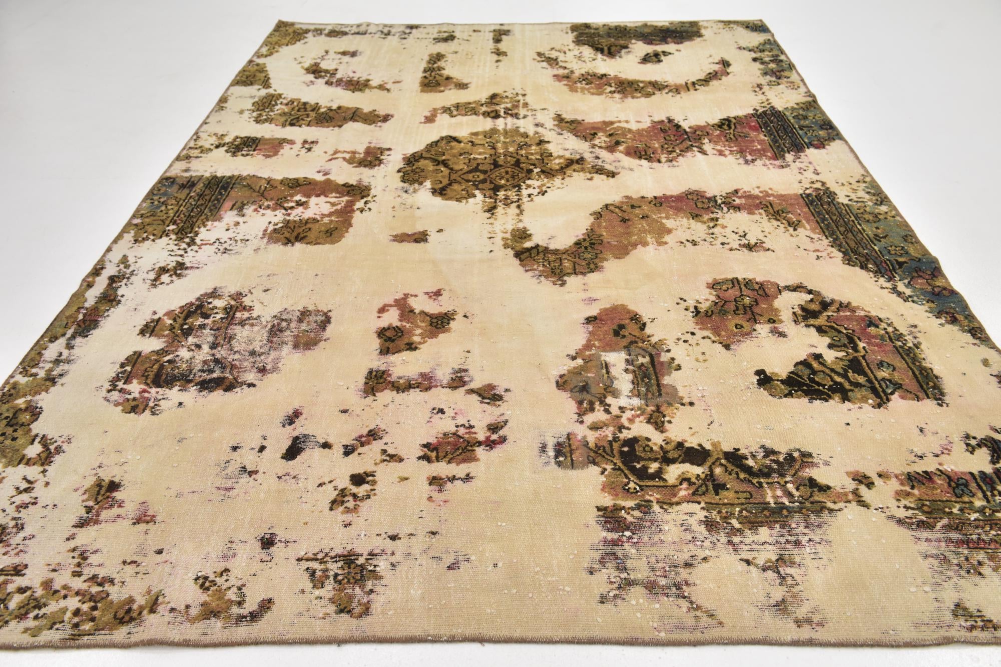 7' 5 x 10' 7 Hand Knotted Ultra Vintage Persian Wool Rug
