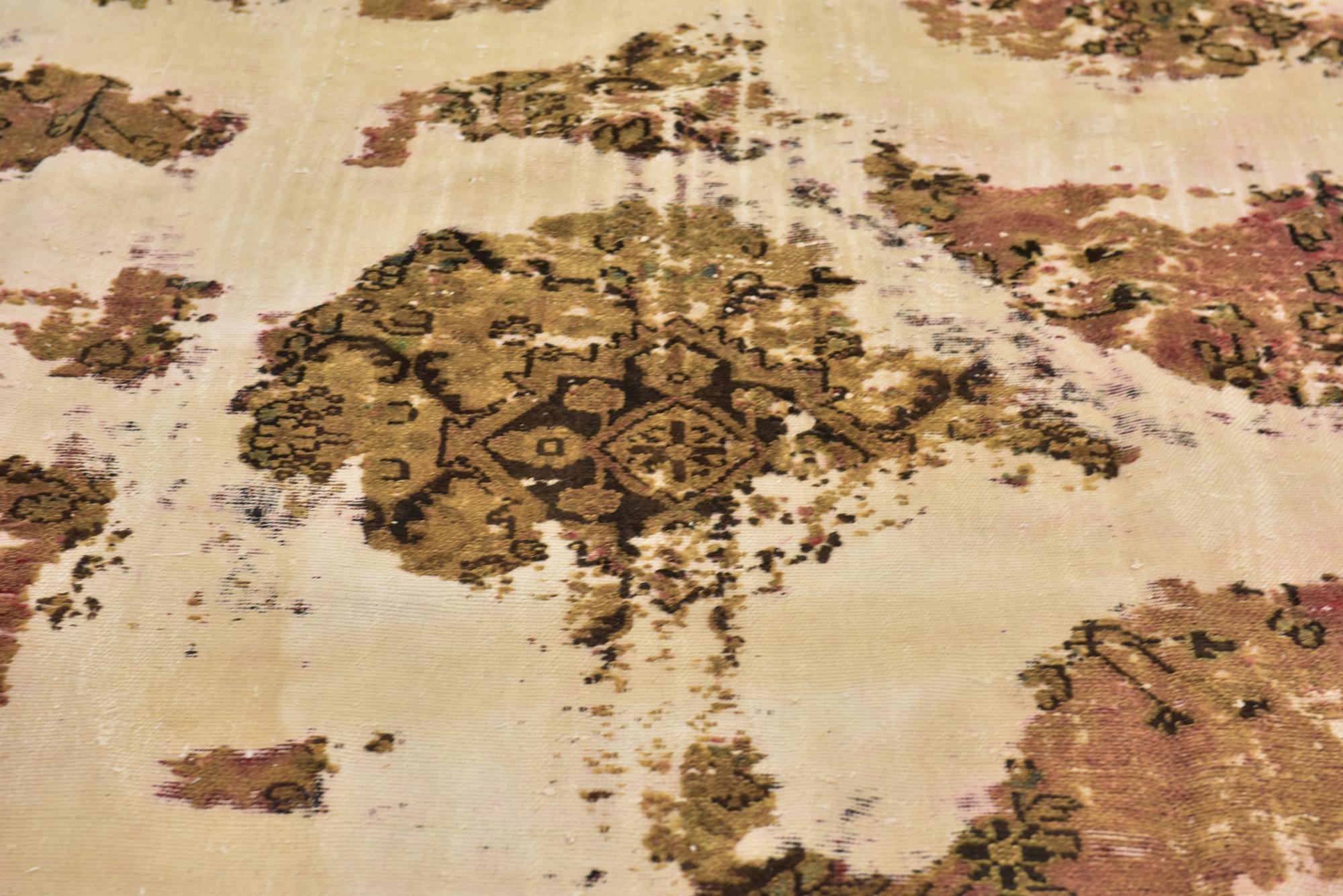 7' 5 x 10' 7 Hand Knotted Ultra Vintage Persian Wool Rug