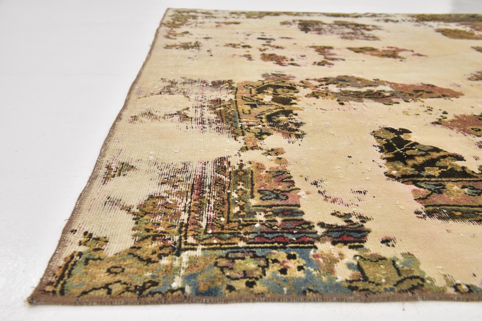 7' 5 x 10' 7 Hand Knotted Ultra Vintage Persian Wool Rug