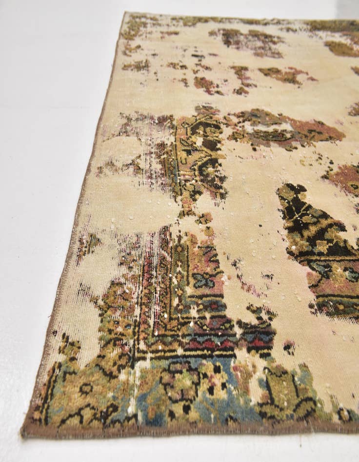 Detail image of 7' 5 x 10' 7  Hand Knotted Ultra Vintage Persian Wool Rug