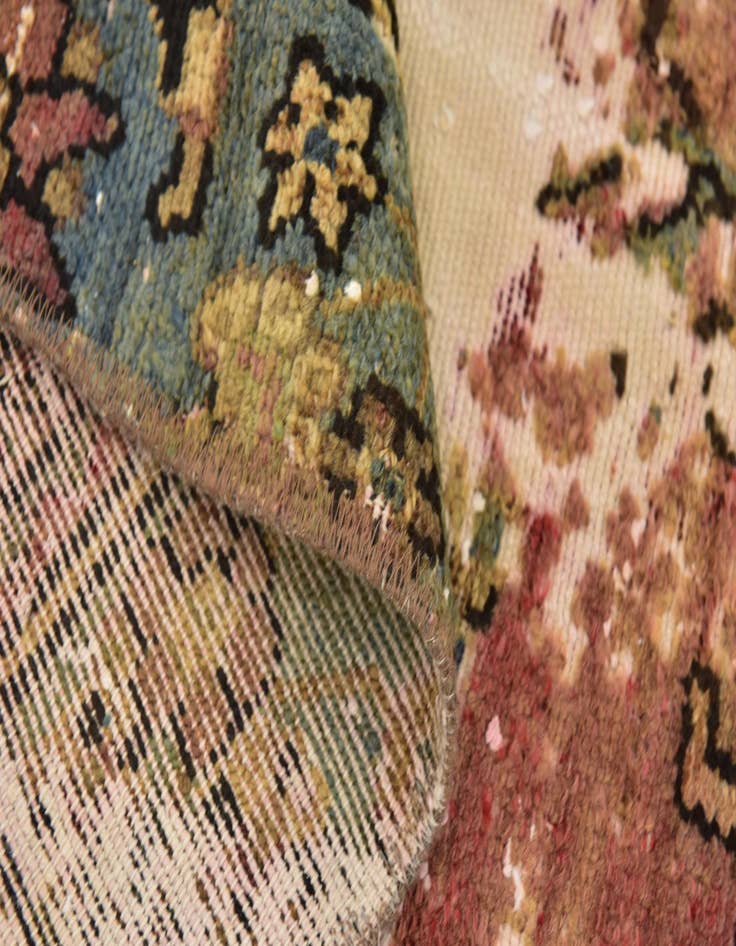 Detail image of 7' 5 x 10' 7  Hand Knotted Ultra Vintage Persian Wool Rug